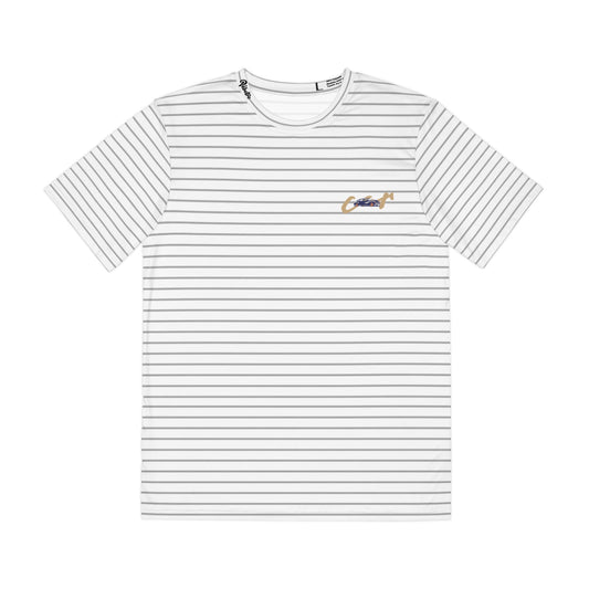 STRIPED CAR TEE - WHITE