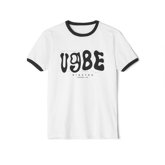 VIBETRO RINGER TEE - WHITE