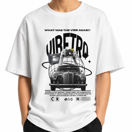 RETRO PLANET VIBETRO TEE - WHITE