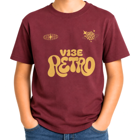 VIBETRO NO. 11 TEE - RED