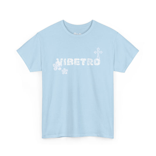 VLOWER X VIBECROSS TEE - LIGHT BLUE