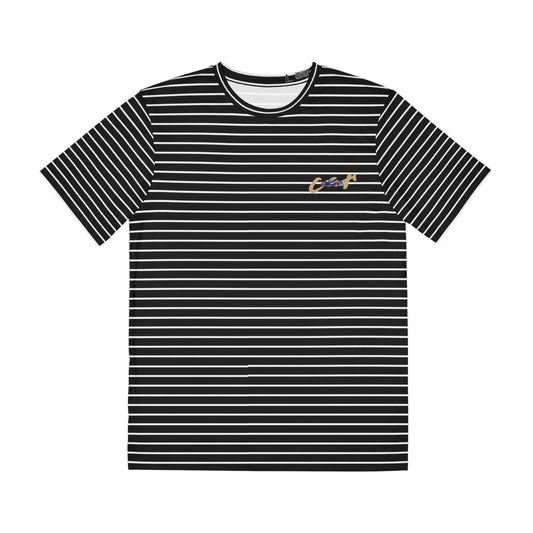 STRIPED CAR TEE - BLACK