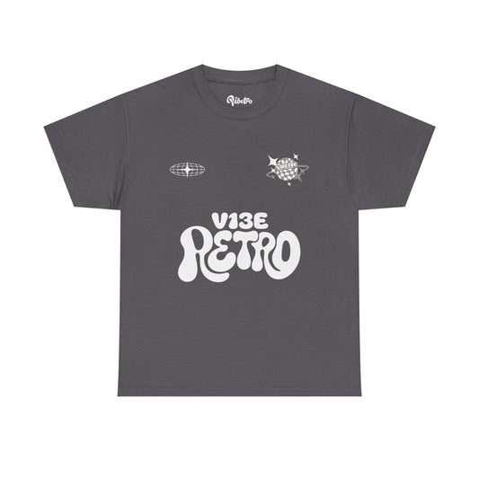 VIBETRO NO. 11 TEE - GREY