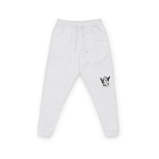 EMBROIDERED GUARDIAN ANGEL © JOGGERS - WHITE