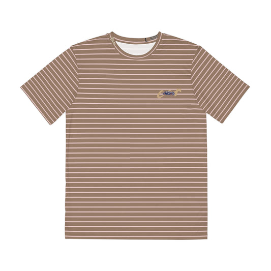 STRIPED CAR TEE - BROWN