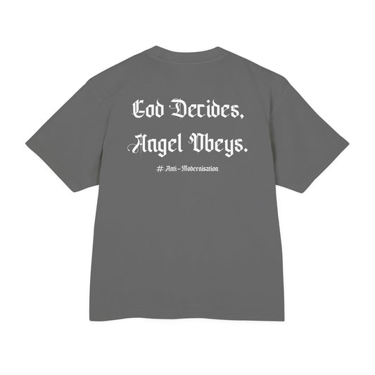 GUARDIAN ANGEL COLLECTION BOXY TEE - GREY