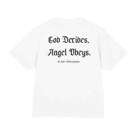 GUARDIAN ANGEL COLLECTION BOXY TEE - WHITE