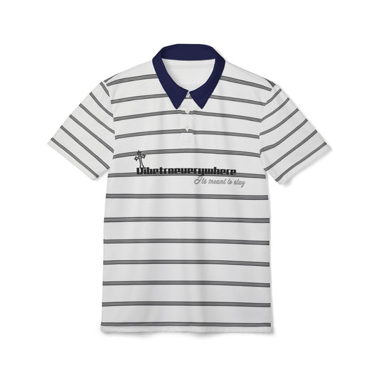 VIBETROEVERYWHERE POLO TEE - WHITE