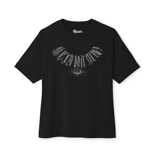 FEATHER VIBETRO OVERSIZED TEE - BLACK