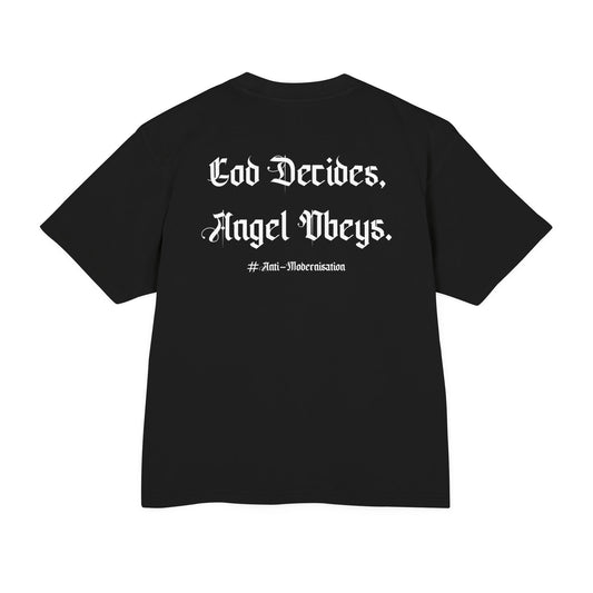 GUARDIAN ANGEL COLLECTION BOXY TEE - BLACK