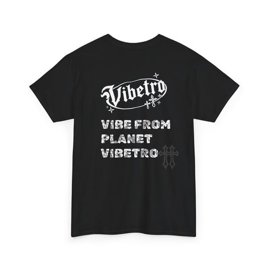 VIBE FROM PLANET VIBETRO TEE - 黑色