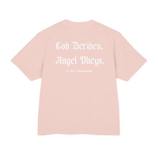 GUARDIAN ANGEL COLLECTION BOXY TEE - PINK