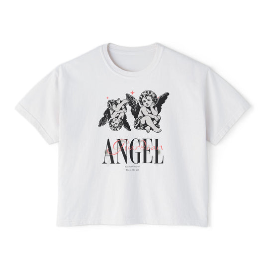 GUARDIAN ANGEL© CROP TEE - WHITE
