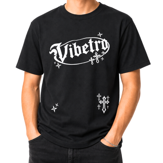 VIBECROSS TEE - BLACK