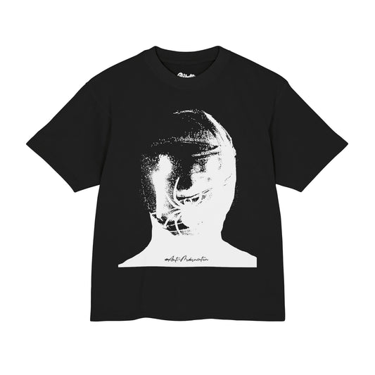 SPIDER SHADOW GRAPH BOXY TEE - BLACK