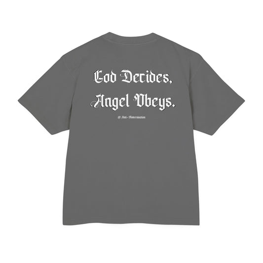 EIGHTH GUARDIAN ANGEL © VIBETRO BOXY TEE - GREY