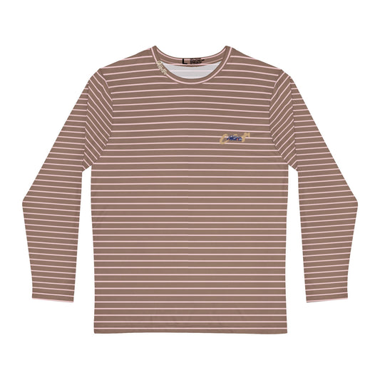 STRIPED CAR LONG SLEEVE - BROWN