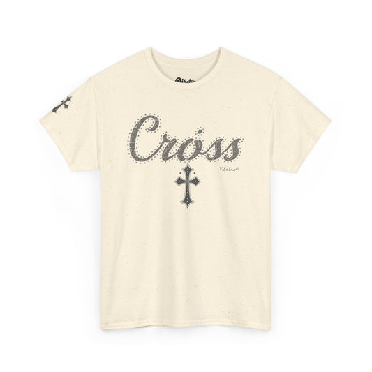 DOTTED CROSS TEE - NEUTRAL