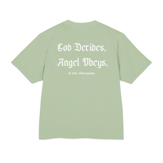 GUARDIAN ANGEL COLLECTION BOXY TEE - GREEN
