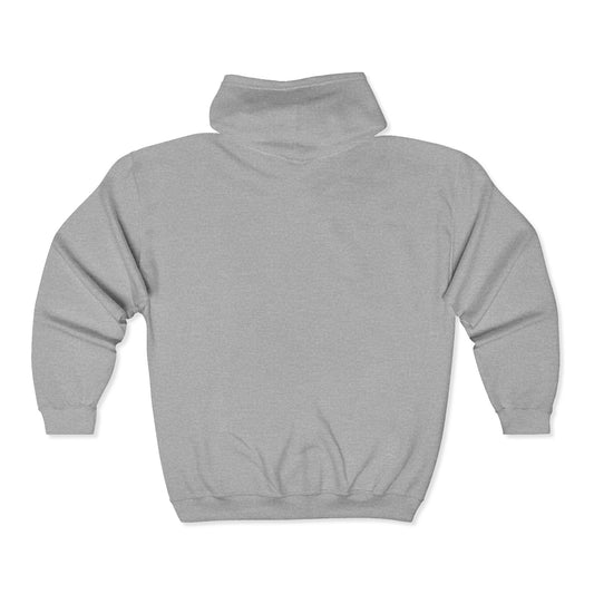 #ANTI-MODERNISATION ZIPPER HOODIE - GREY