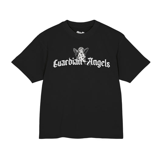 GUARDIAN ANGEL COLLECTION BOXY TEE - BLACK