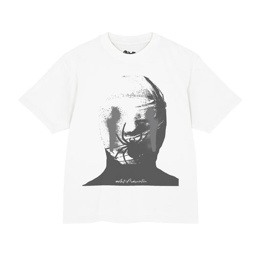 SPIDER SHADOW GRAPH BOXY TEE - WHITE