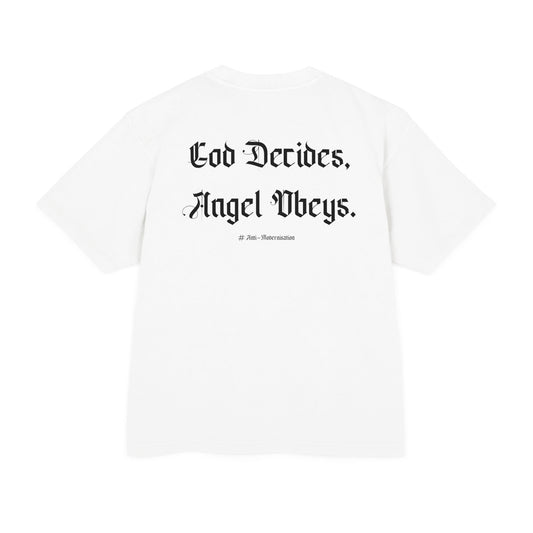 EIGHTH GUARDIAN ANGEL © VIBETRO BOXY TEE - WHITE