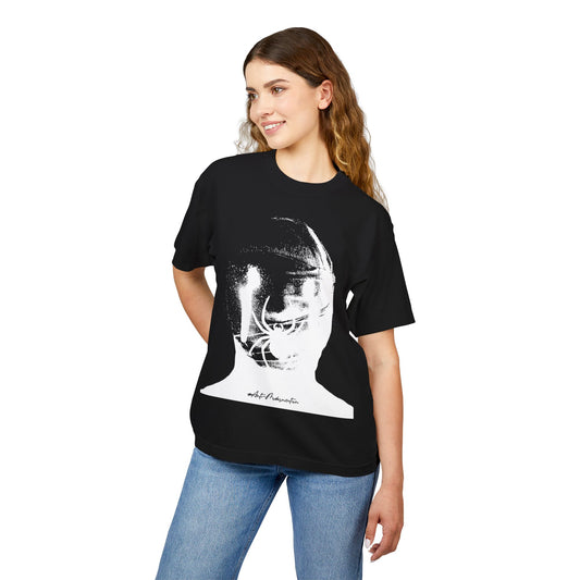 SPIDER SHADOW GRAPH BOXY TEE - BLACK