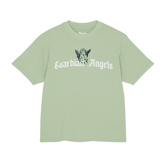 GUARDIAN ANGEL COLLECTION BOXY TEE - GREEN